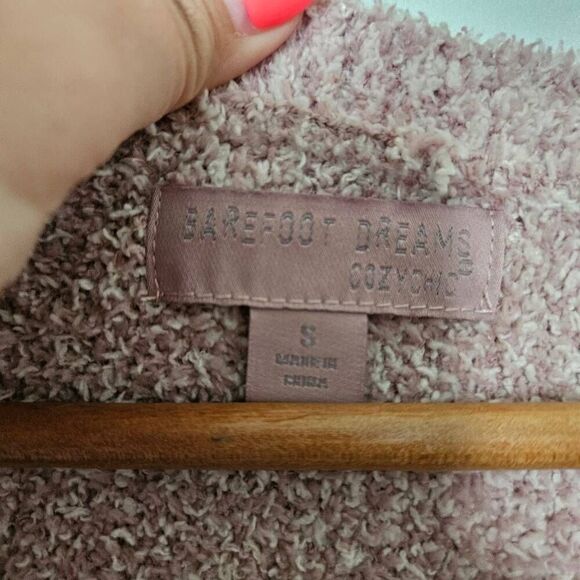 Barefoot Dreams Cozychic Seaside Crew-neck Pullover Sweater sz Small - Picture 3 of 5